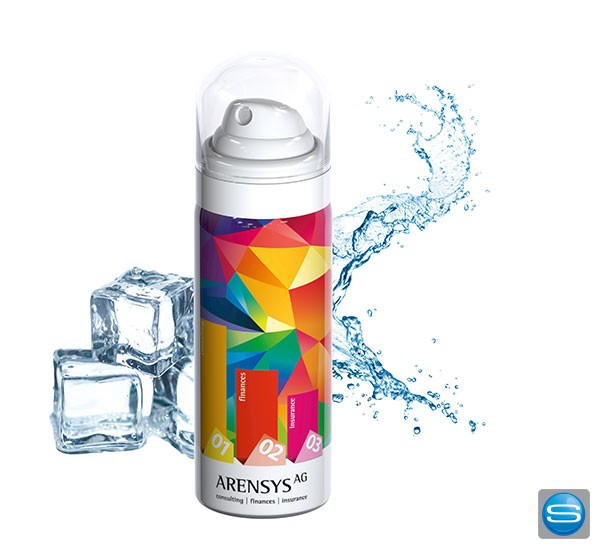 Aqua Spray - Wasserspray mit Ihrer Werbung!