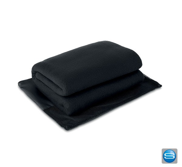 Fleece Reisedecke als individueller Werbeartikel