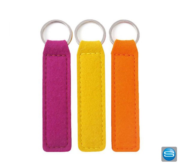 Schlüsselband aus Naturwollfilz als Werbepräsent