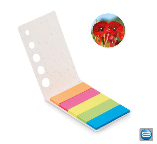 Markerblöcke aus Samenpapier mit Ihrem Firmenzeichen