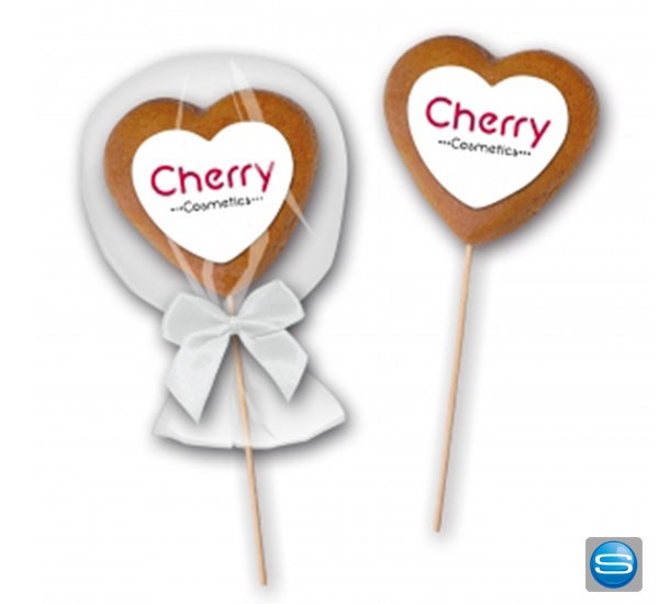 Lebkuchen Herzlolly als Give-Away