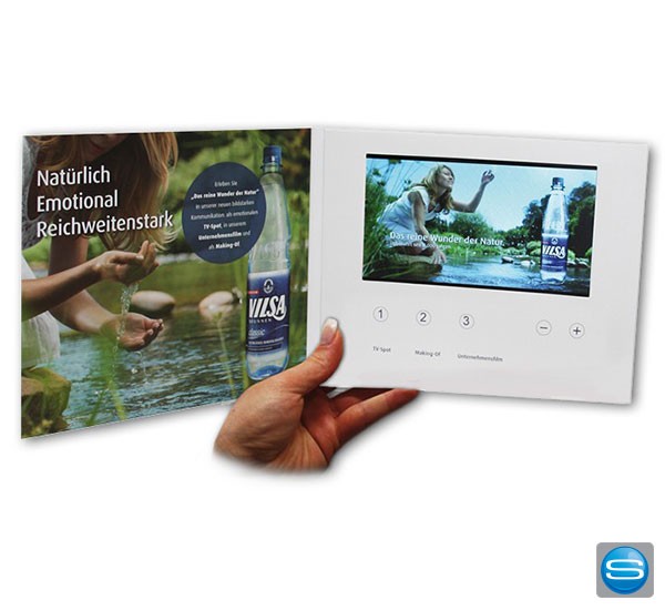 HD-Videocard mit großem Display