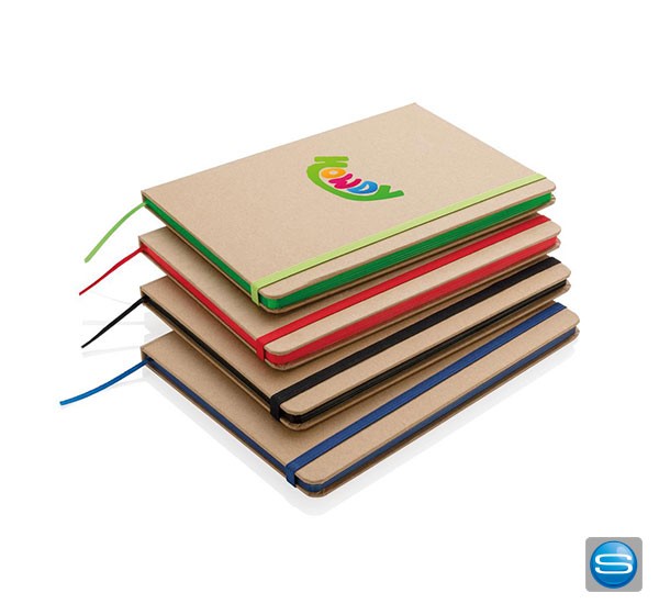 Nachhaltiges A5 Notizbuch mit Logo bedruckt