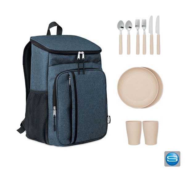 Kühltasche mit Tischzubehör als Werbemittel