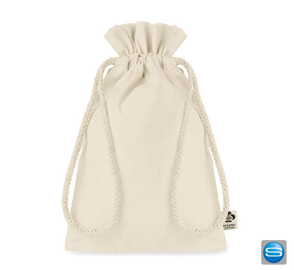 Kleiner Beutel aus Organic Cotton mit Ihrem Logo