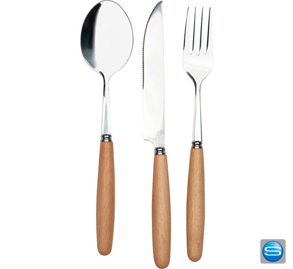 Besteckset aus Edelstahl mit Ihrem Firmenzeichen veredelt