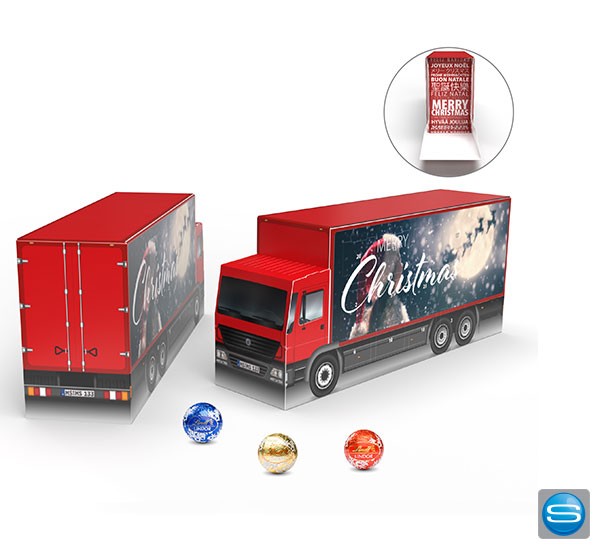 Adventskalender LKW mit Lindt Lindor Kugeln-Copy