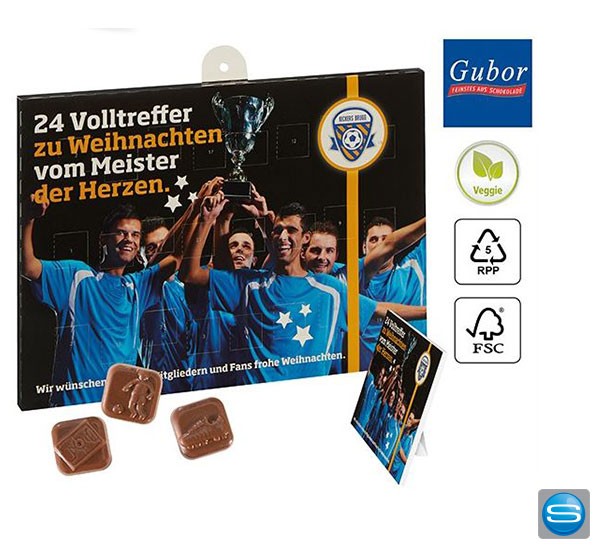 Fußball Adventskalender als Werbegeschenk für alle Fans