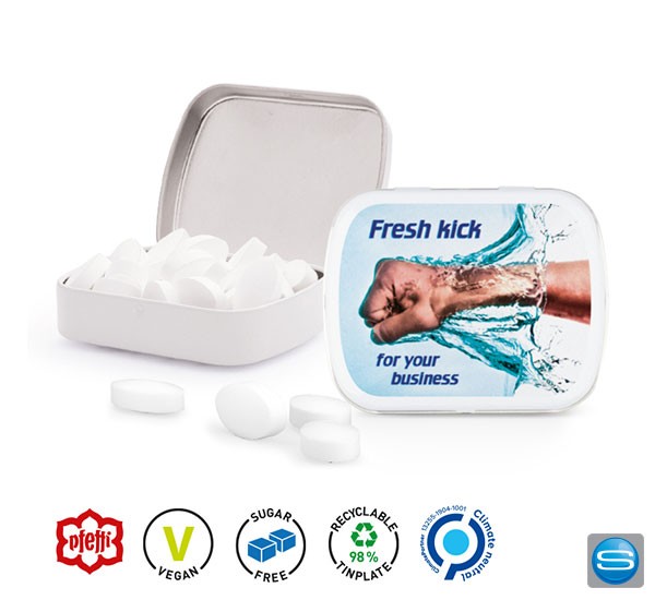 Express Pfefferminz-Dosen mit Logo