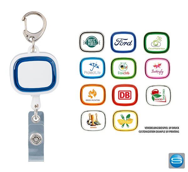 Ausweis-Jojo in verschiedenen Farben mit Logodruck