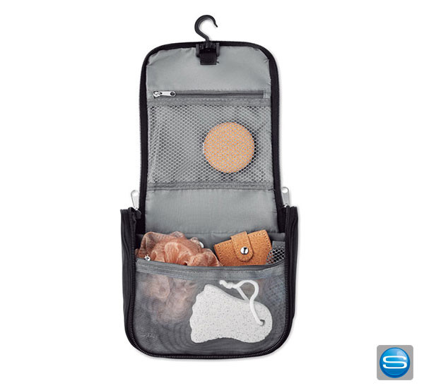 Kulturbeutel mit Aufhänger als Werbepresent