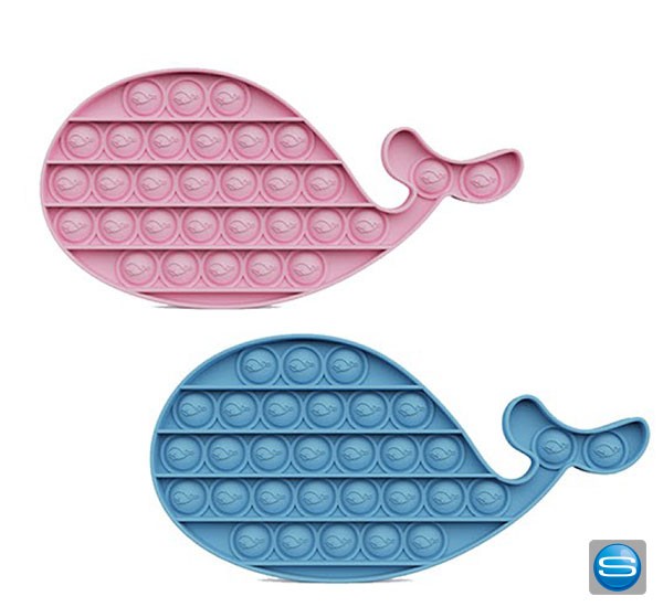 PushPop Toy in Walform mit Logoaufdruck