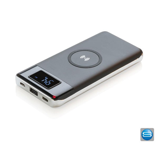 Bedruckbare 10000 mAh Powerbank mit Wireless Charging-Funktion