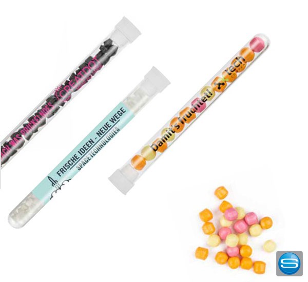 Reagenzglas mit süßer Füllung