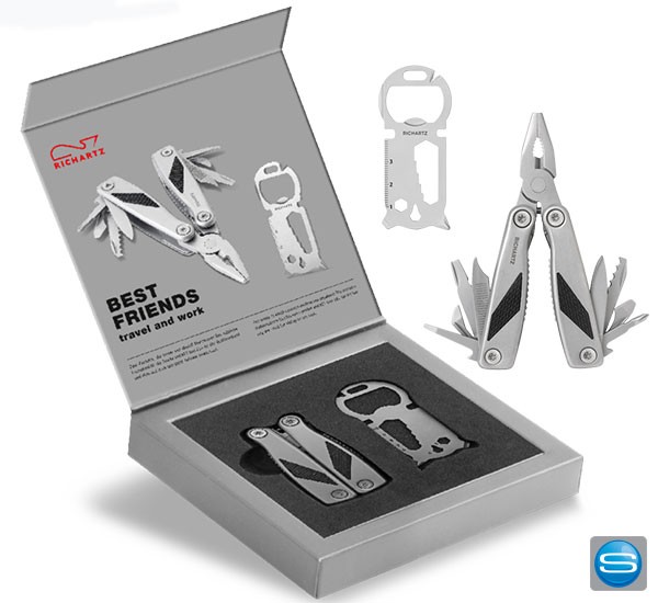 RICHARTZ Geschenkset mit Keytool und Zange individuell gravieren