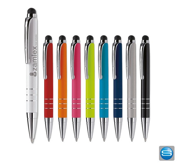 Drehkugelschreiber mit Touch Screen Oberteil als Werbeartikel