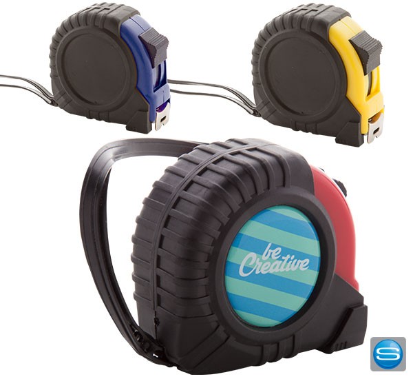 Bandmaß mit vollfarbigem Logodruck auf der Seite