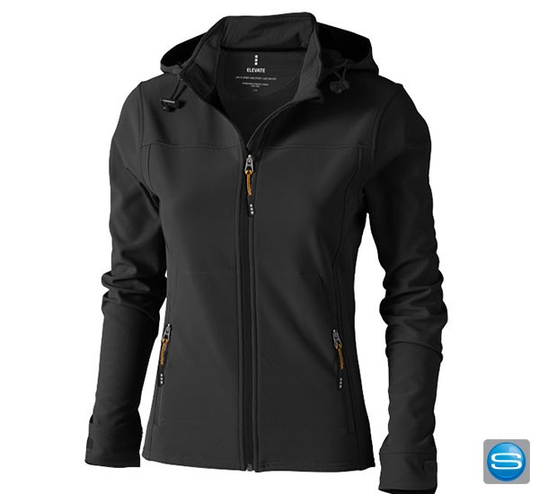 Softshell Jacke Langley von Elevate mit Ihrem Logo bedrucken