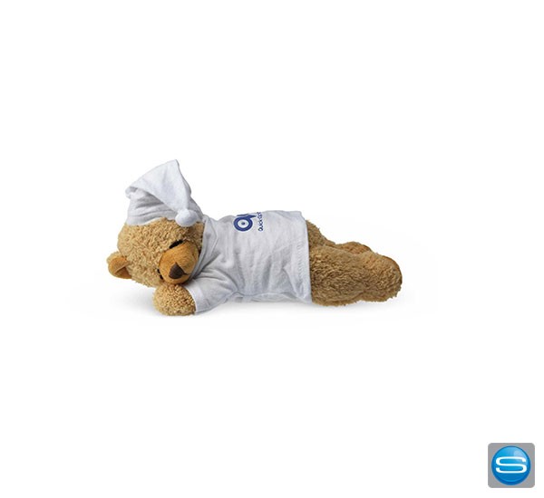Süßer Plüschbär als Werbegeschenk mit eigenem Logo