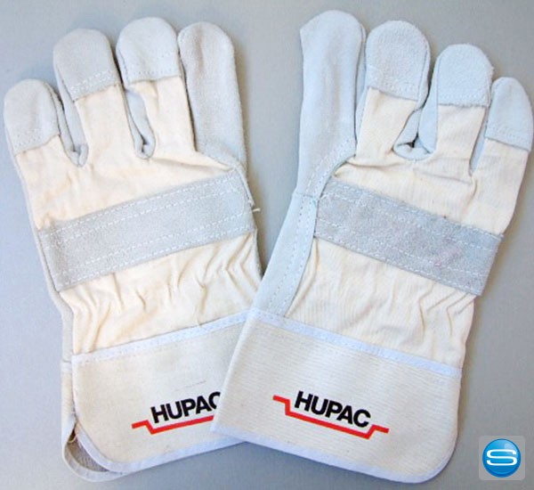 Arbeitshandschuhe aus Spaltleder mit Logo bedrucken