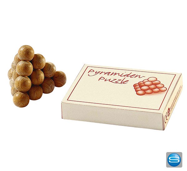 Knobelspiel mit Holzkugeln als Werbegeschenk