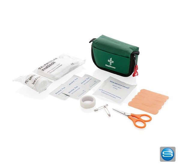 Erste Hilfe Set kleiner Tasche mit Logodruck