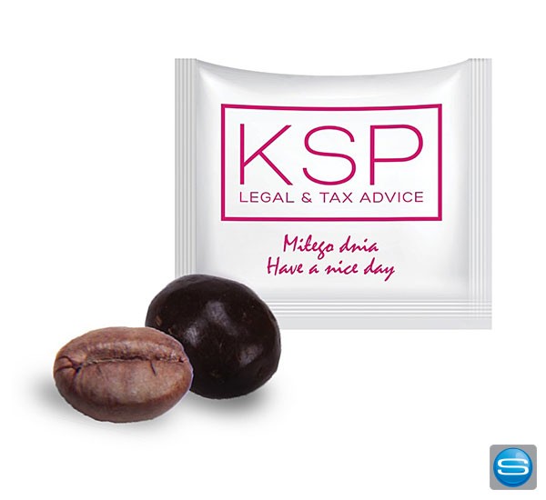 Espressobohnen mit Schokolade und individueller Verpackung