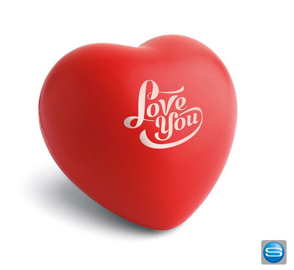 Anti-Stress Herz mit Ihrem Logo bedrucken