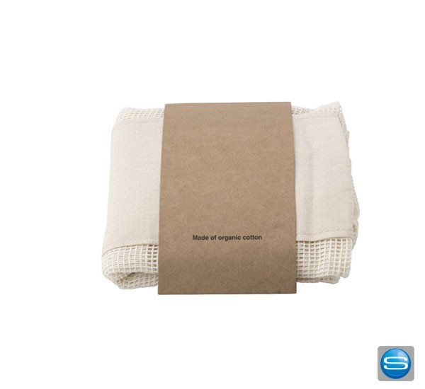 Gemüsebeutel Set aus 3 Baumwolltaschen