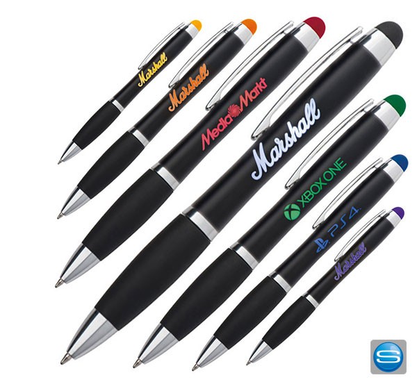 Touch-Pen Kugelschreiber mit leuchtendem Logo als Werbekugelschreiber