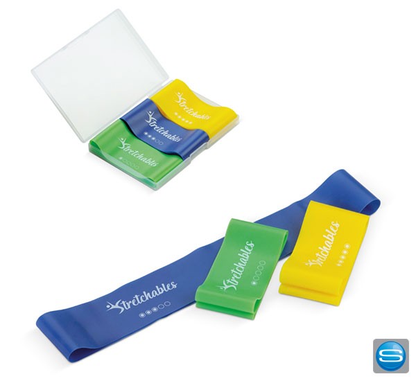 Fitness-Bänder Set als individuelles Werbegeschenk