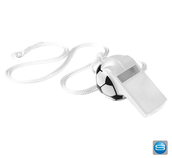 Pfeife mit Fußball Aufdruck individuell bedruckbar