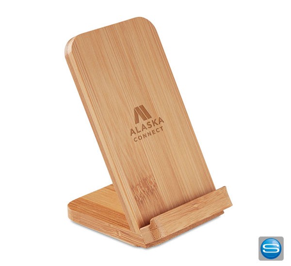 Smartphone Halter mit induktiver Ladestation als Give Away mit eigenem Logo