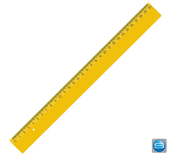 Lineal 30cm mit Ihrem Logo bedrucken