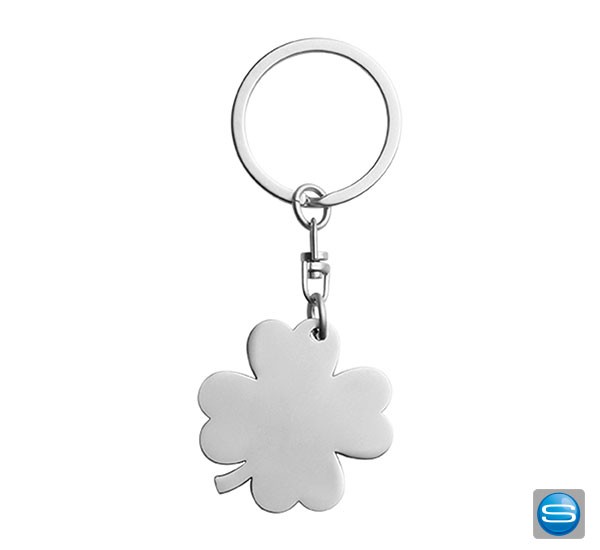 Glücksklee Schlüsselanhänger mit Logogravur