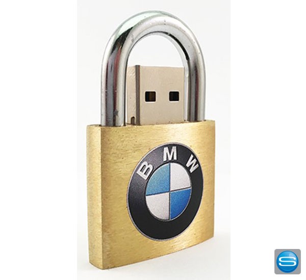 USB Stick mit Schloss als Werbegeschenk