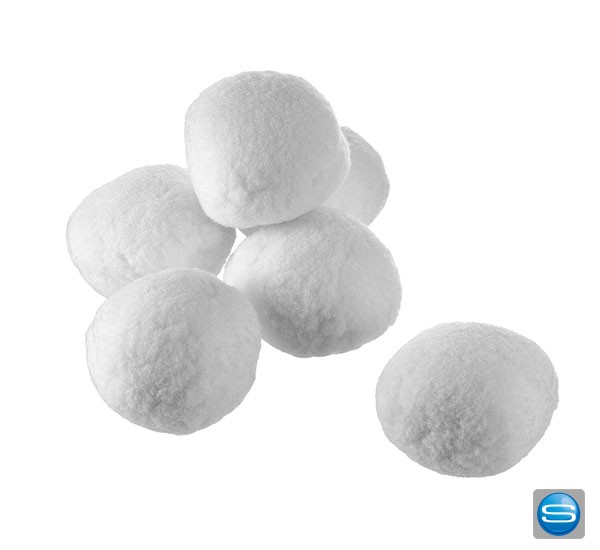 Schneeballschlachtspiel für drinnen als Werbegeschenk mit Logo bedrucken