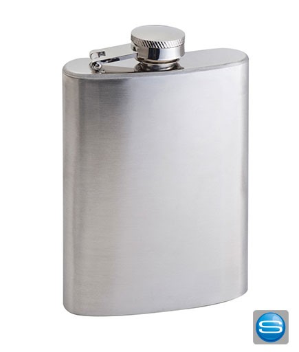 Flachmann mit eigenem Logo graviert