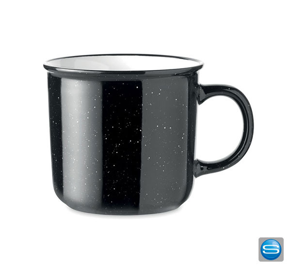 Keramik Becher Vintage mit Ihrem Firmenlogo