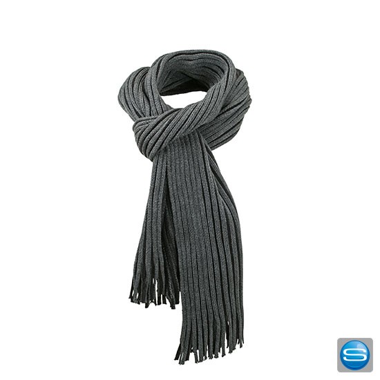 Strickschal in Rippstrick als Werbeartikel