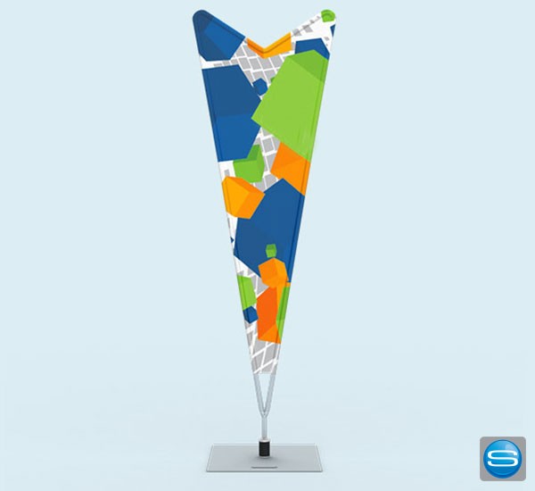 Bowflags exklusive Form "Dart" individuell bedruckt