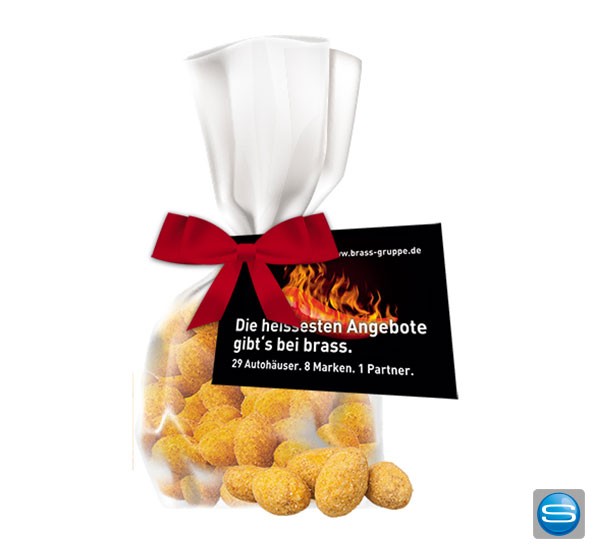 Erdnüsse verschiedene Sorten mit bedruckbarer Werbekarte