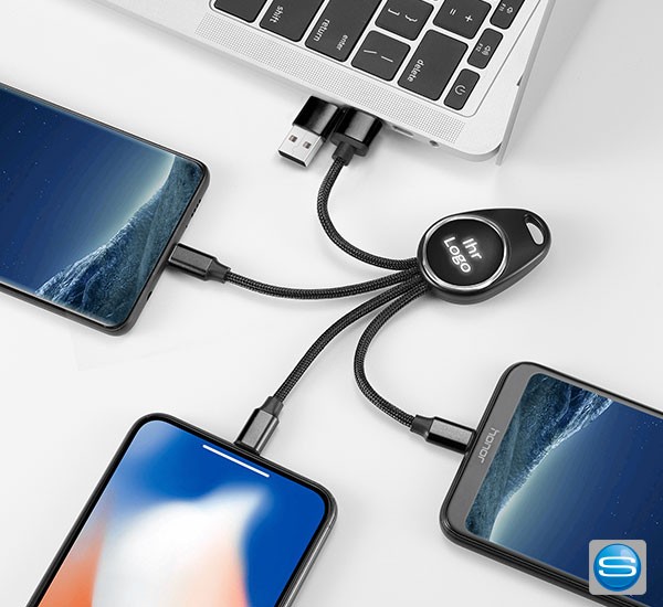 5in1 Ladekabel mit LED Logo