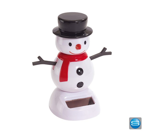 Solar Wackelfigur Schneemann als Weihnachtsgeschenk zu bedrucken