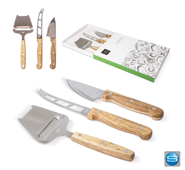 Käse Set mit Holzgriffen