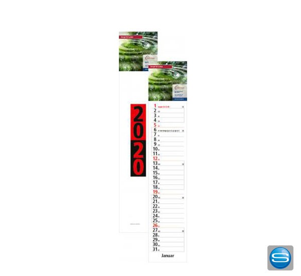 Preiswerter Streifenkalender als Werbeartikel