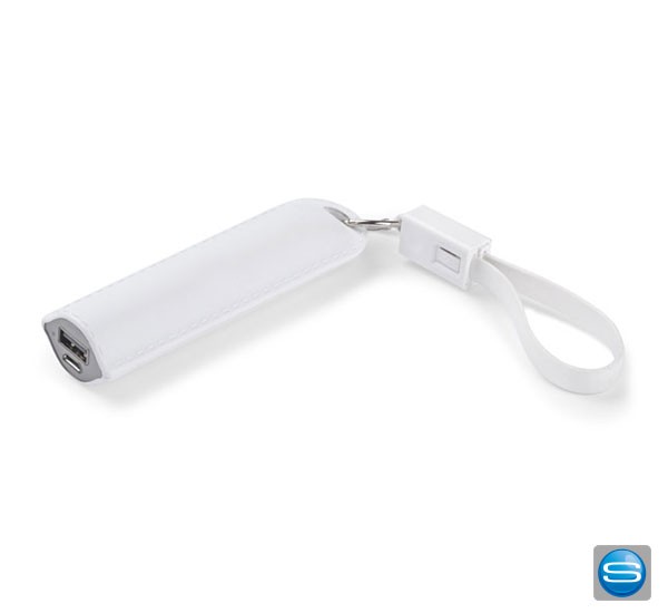 Kleine Powerbank mit Schlüsselanhänger als Werbemittel