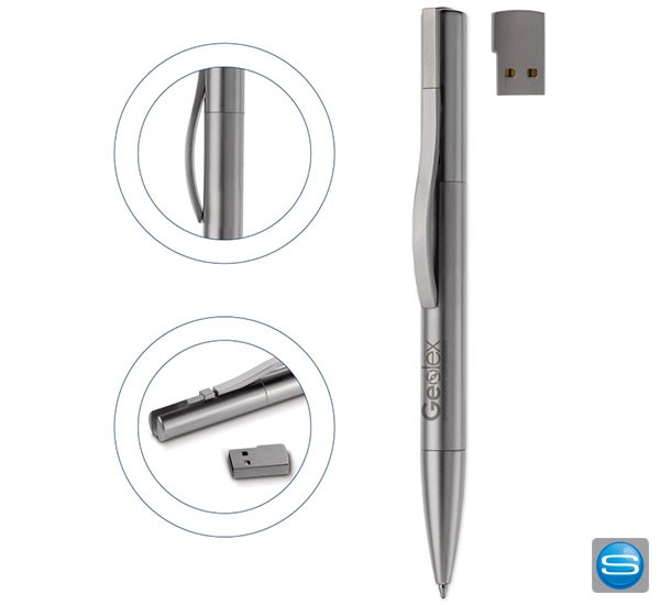 Metall USB Kugelschreiber mit Gravur