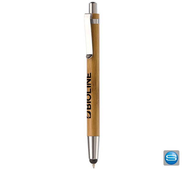 Bambus Kugelschreiber mit Touchpen als Give Away