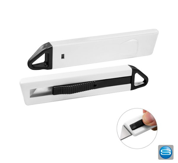 Cutter mit Rückholfeder als Werbegeschenk